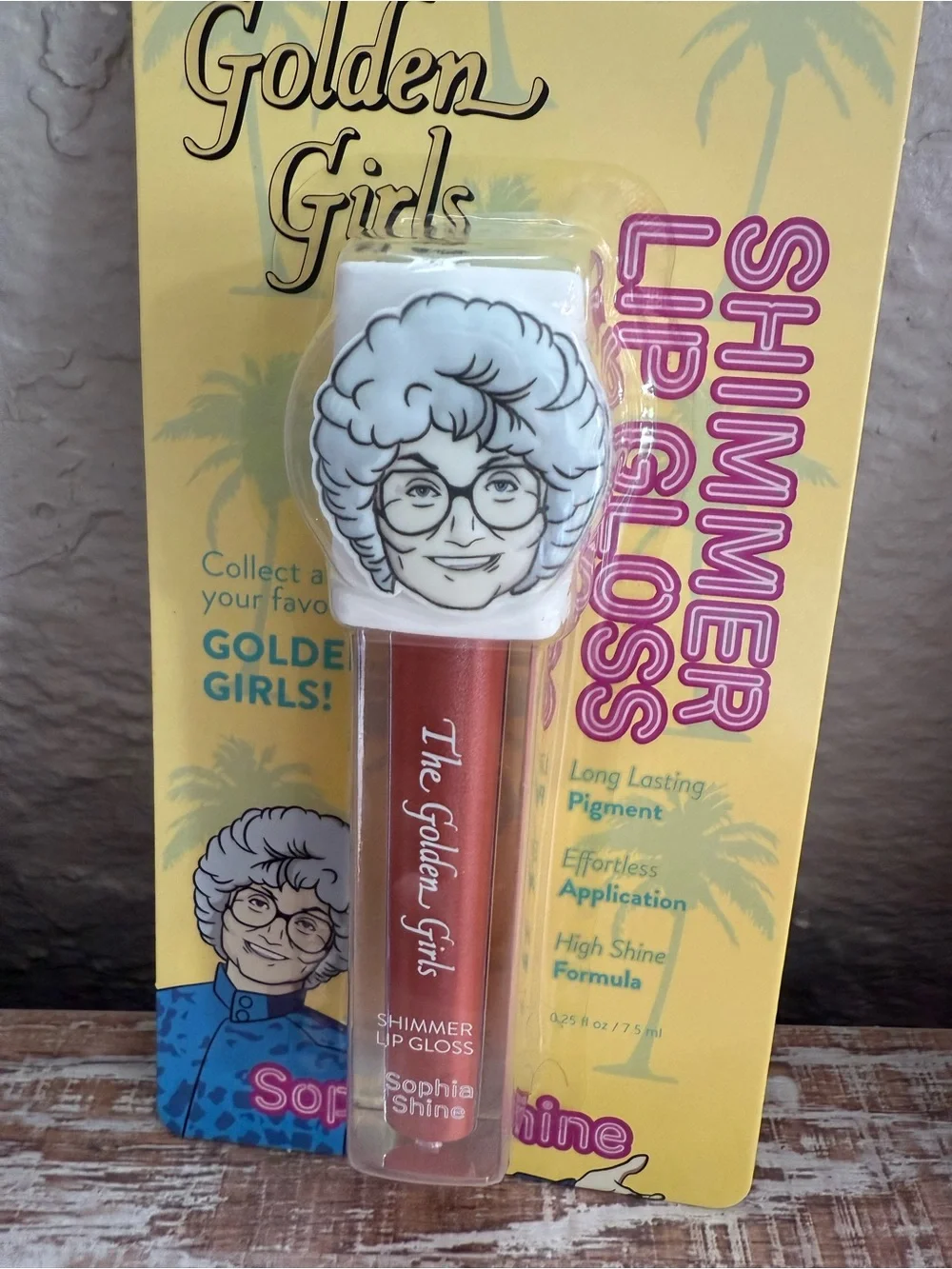 Golden girls tv show Lip Gloss Set - Pink, Yellow, Purple, Teal